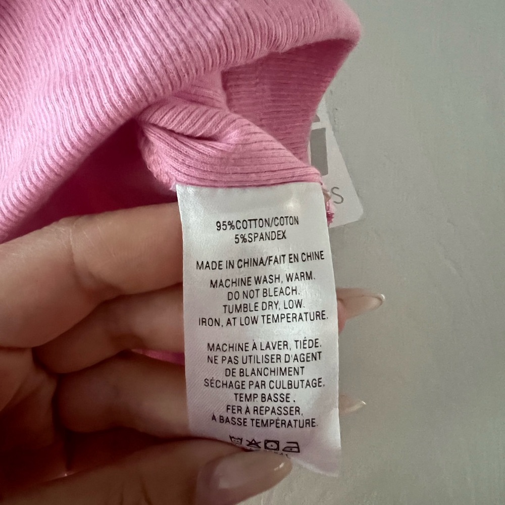 Harlow Pink Ribbed Tank Top - Picture 6 of 8